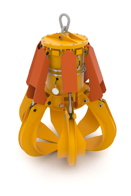 Grappin électro hydraulique a polype HPD